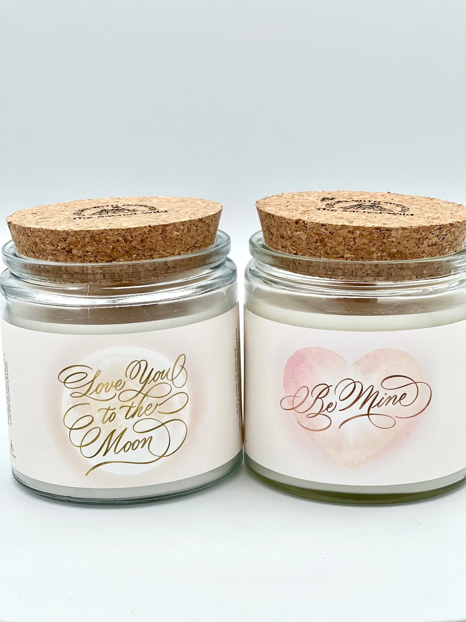 Love You To The Moon Scented Candle with Rose Quartz - Image 4