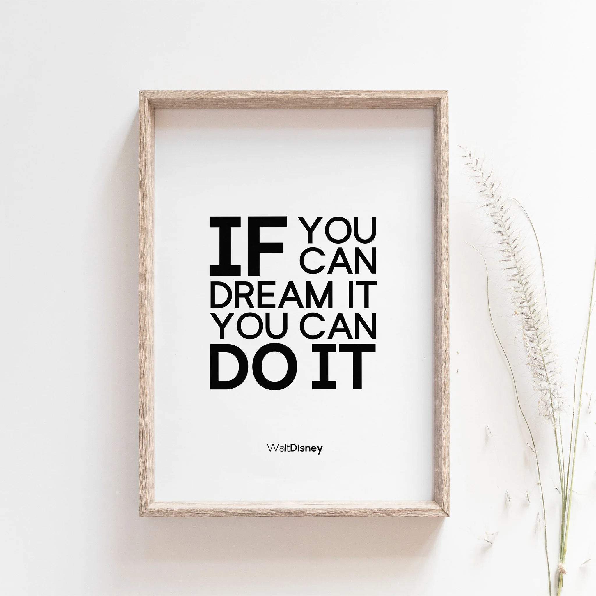 "If you can dream it, you can do it,"  Walt Disney Inspirational Quote Wall Poster - Image 2